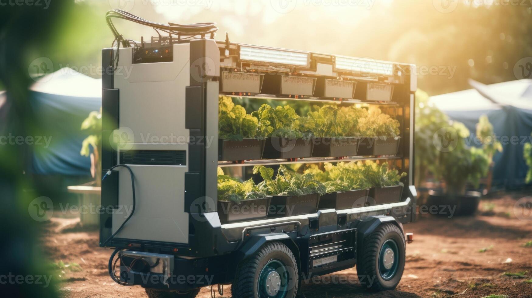 A mobile processing unit equipped with stateoftheart technology, enabling smallscale farmers to effectively handle and package their crops for market. photo