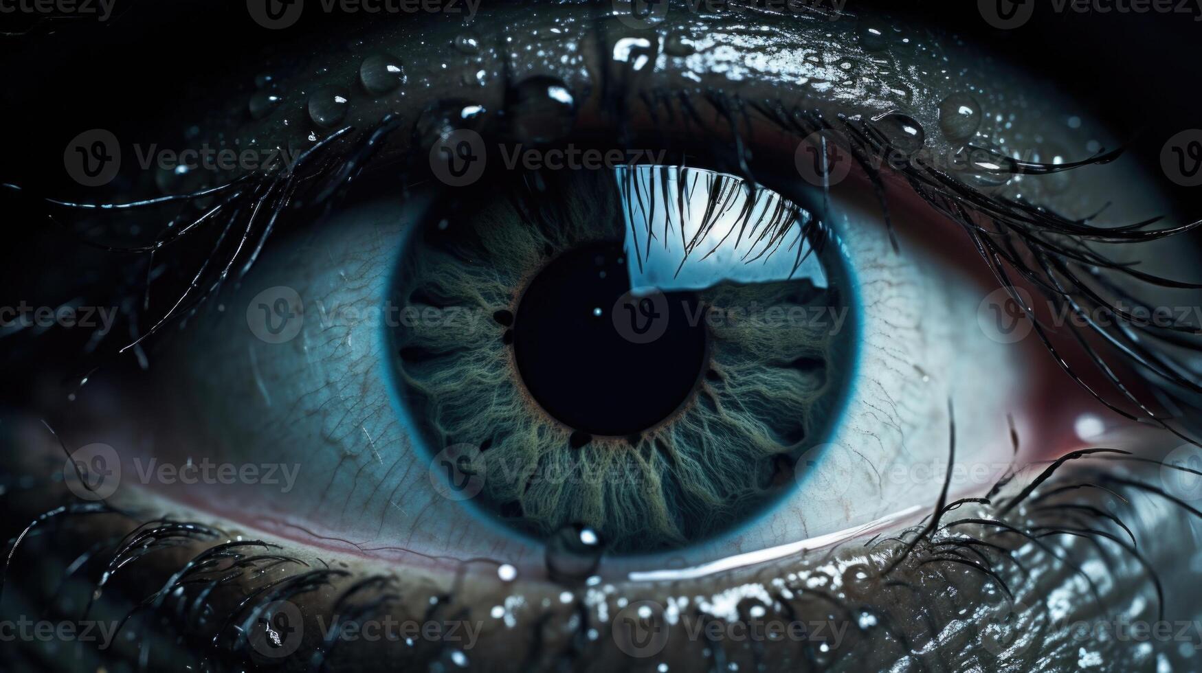 In the Eye of the Storm Experience the intense focus and concentration of a single raindrop as it sends ripples through an otherwise peaceful body of water. photo