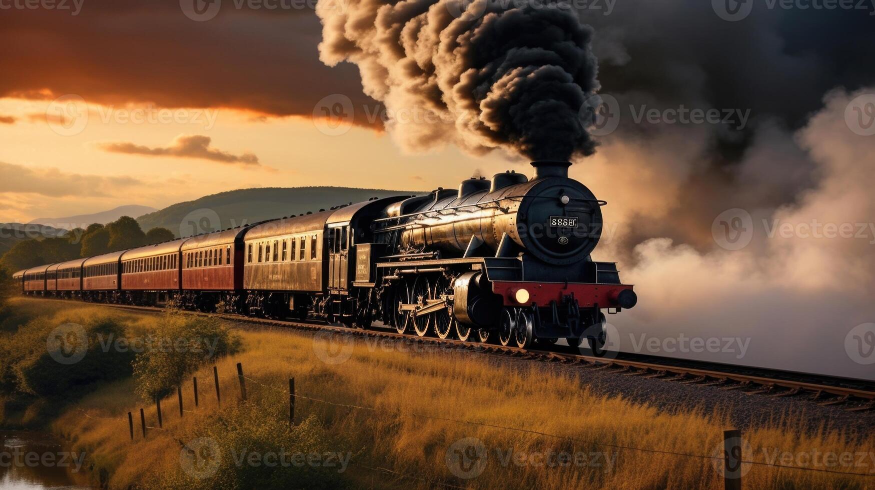 A Nod to the Past Combining the beauty of a steam train with the nostalgia of smoke photo