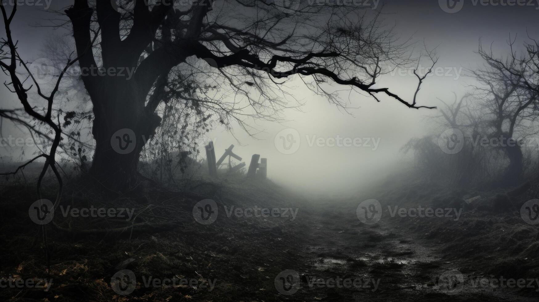 Phantom Fog Beware of what lurks in the thick fog of this spooky scene photo