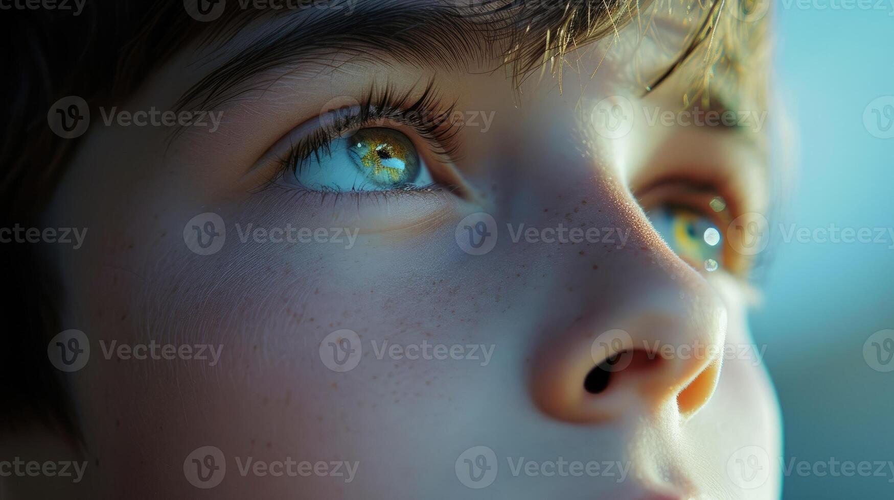 The distant gaze of a teenage boy lost in thoughts of the aspirations he hasnt yet reached photo