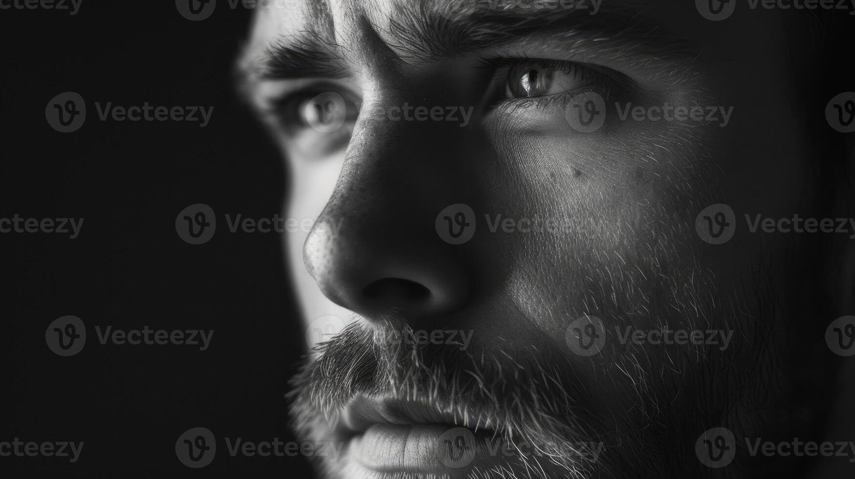 The weary expression of a man in his 30s reflecting on the career he always wanted but never pursued photo