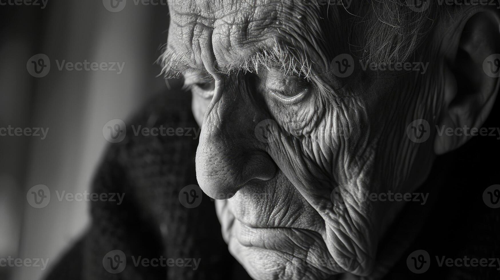 An elderly man with aphasia struggles to communicate with his family his words jumbled and confused but his love for them never wavering photo