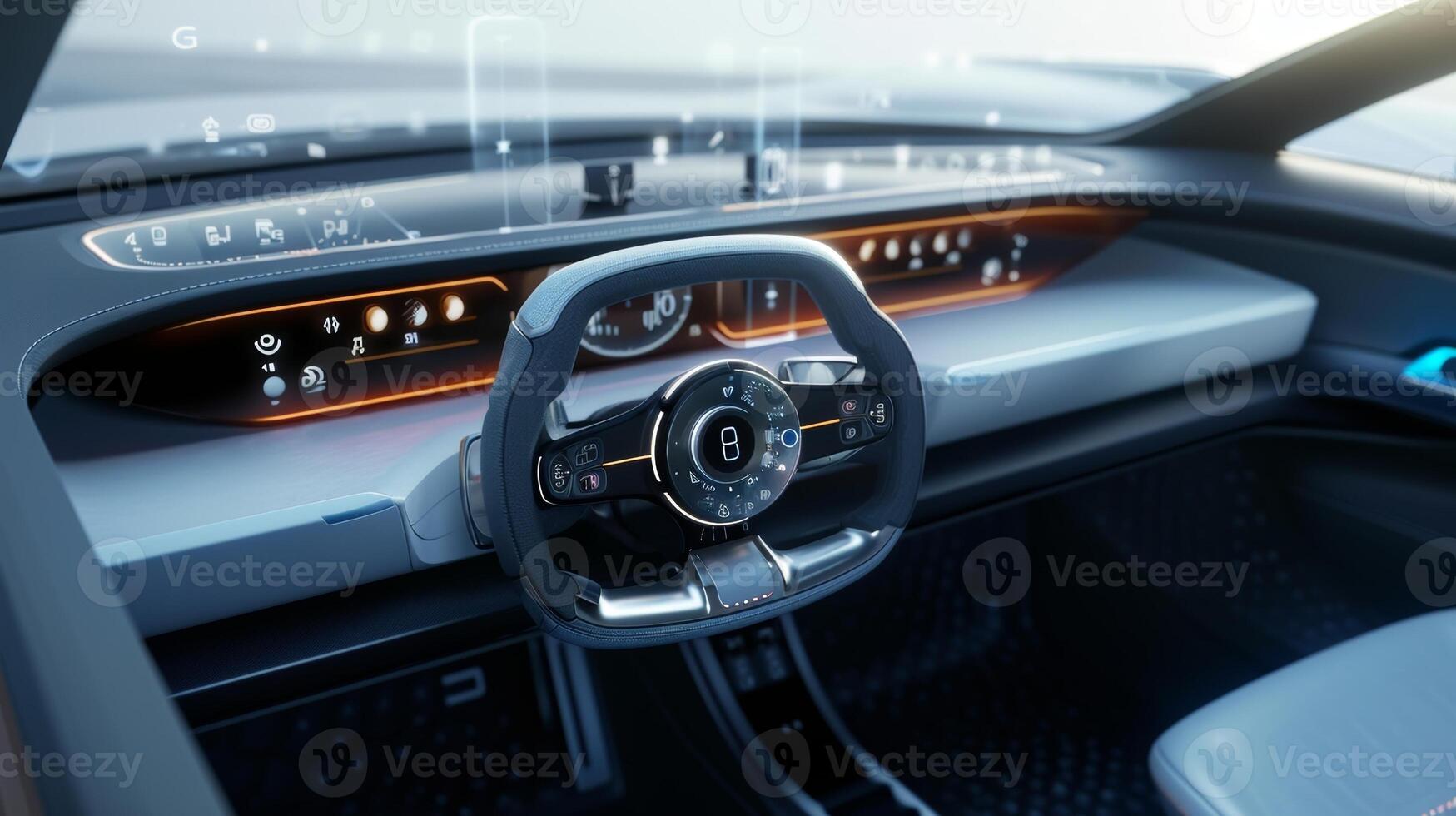 The camera zooms in on the climate control sensor located on the dashboard that measures interior temperature and adjusts the climate control accordingly for optimal comfort photo