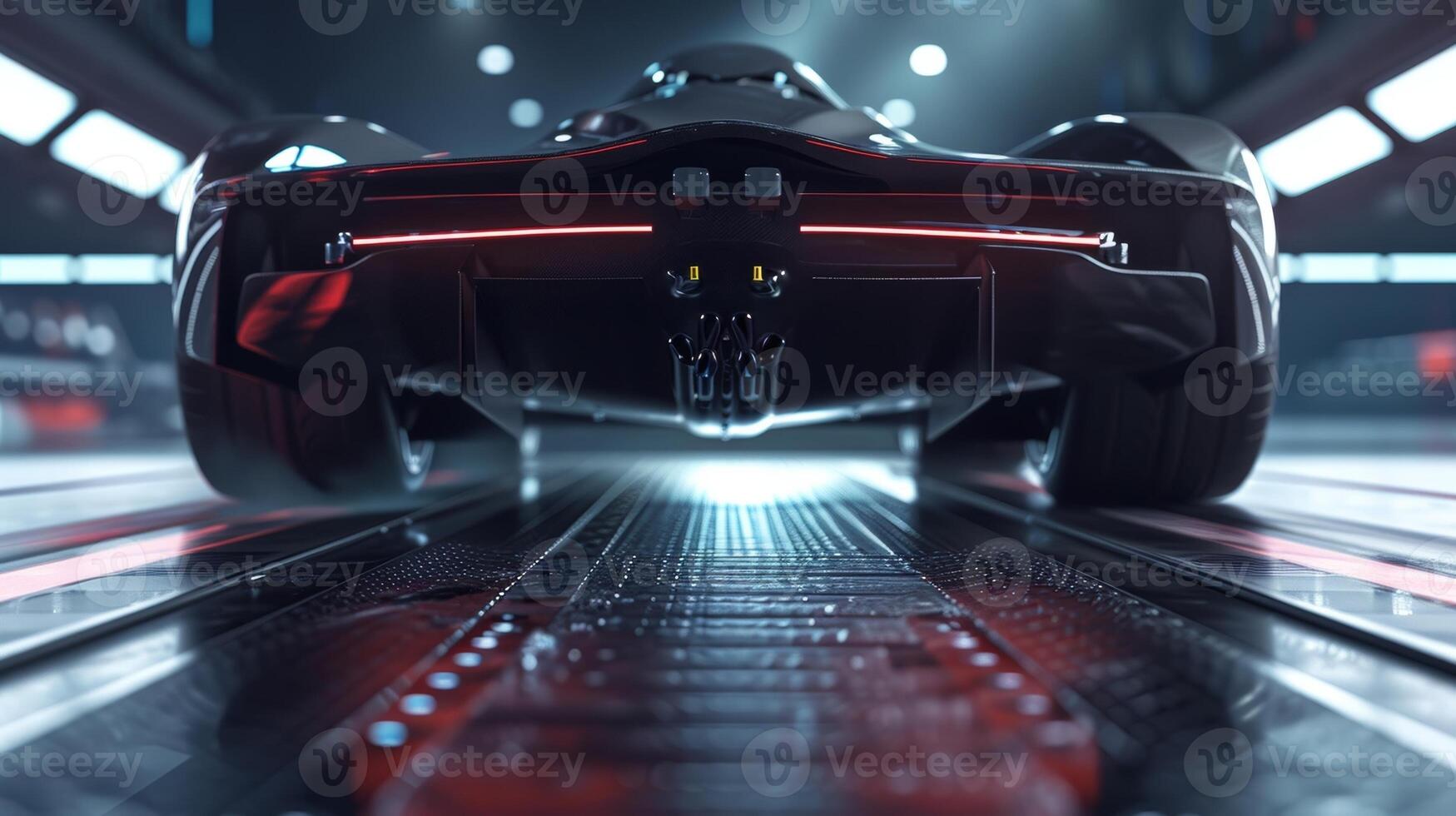 The camera takes us underneath the car giving us a glimpse of the undertray and diffuser masterfully designed to help the vehicle stick to the ground and enhance its aerodynami photo