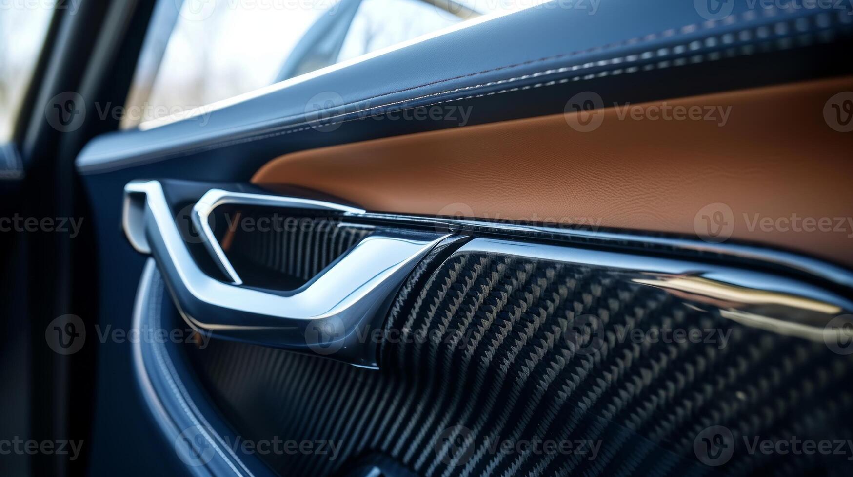 The camera pans over the handle showcasing the use of highquality materials such as leather or brushed aluminum photo