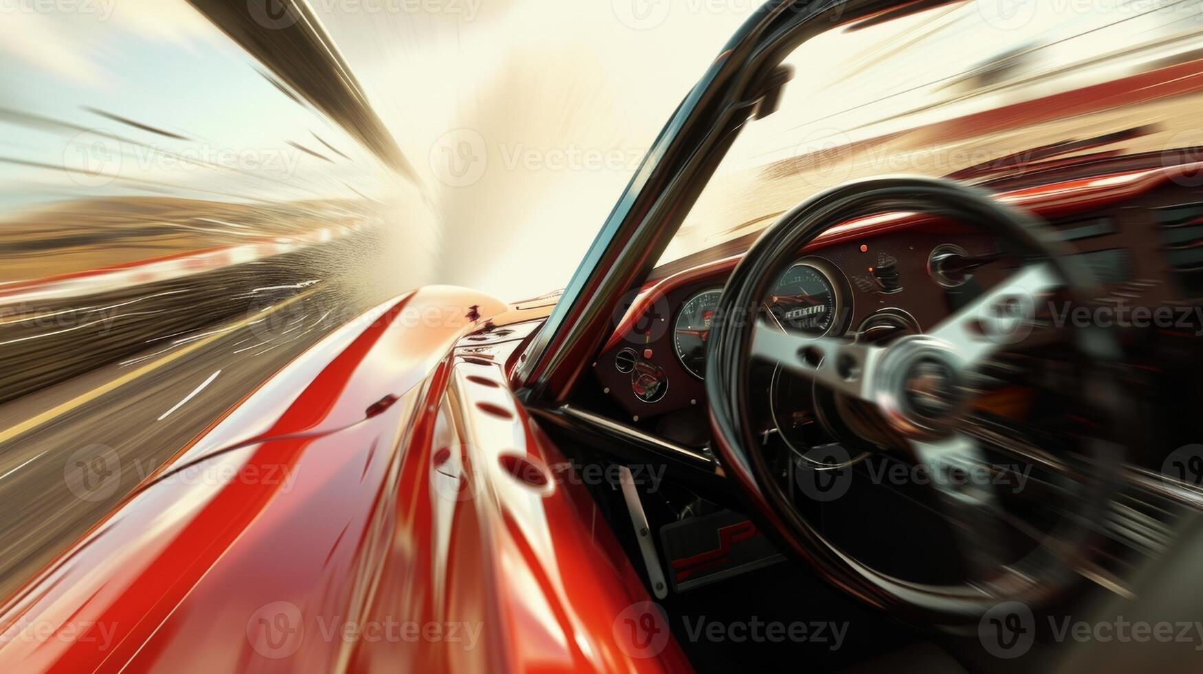 The camera focuses on the drivers seat as the nitro is engaged capturing the intense look on the drivers face as they control the wild and raw power of their Nitro Beast photo