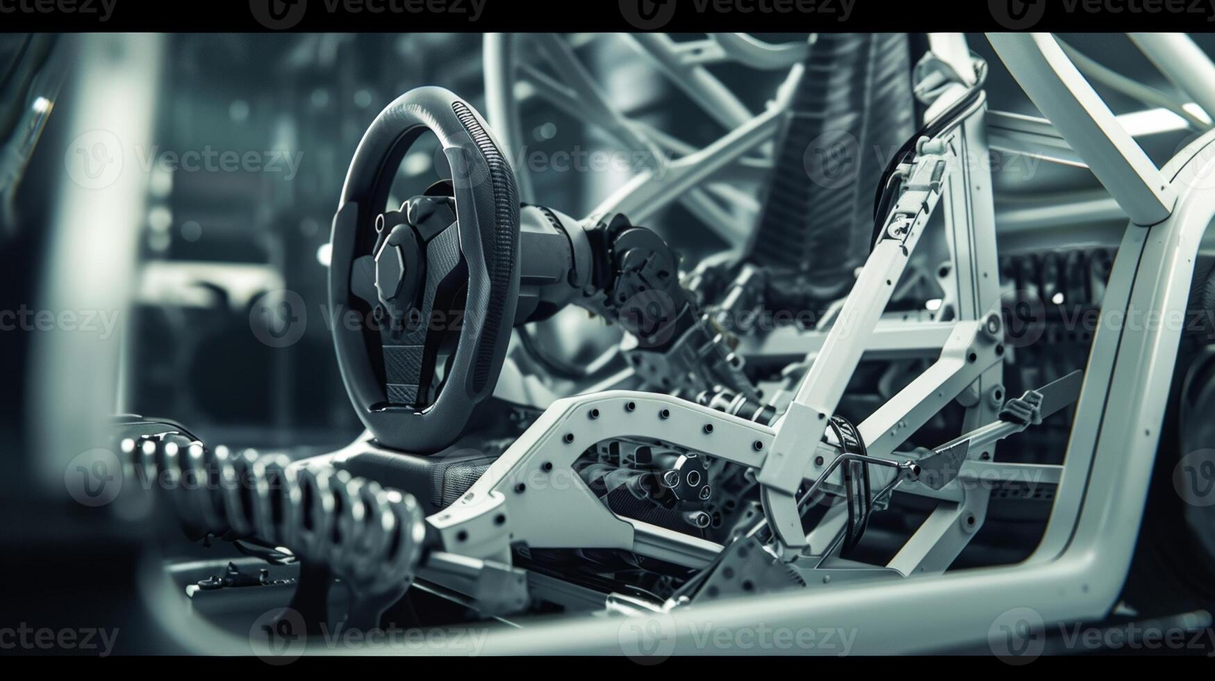 The footage then zooms in on the intricate mechanics of the seat highlighting the gears and levers that work together to make the adjustments possible photo