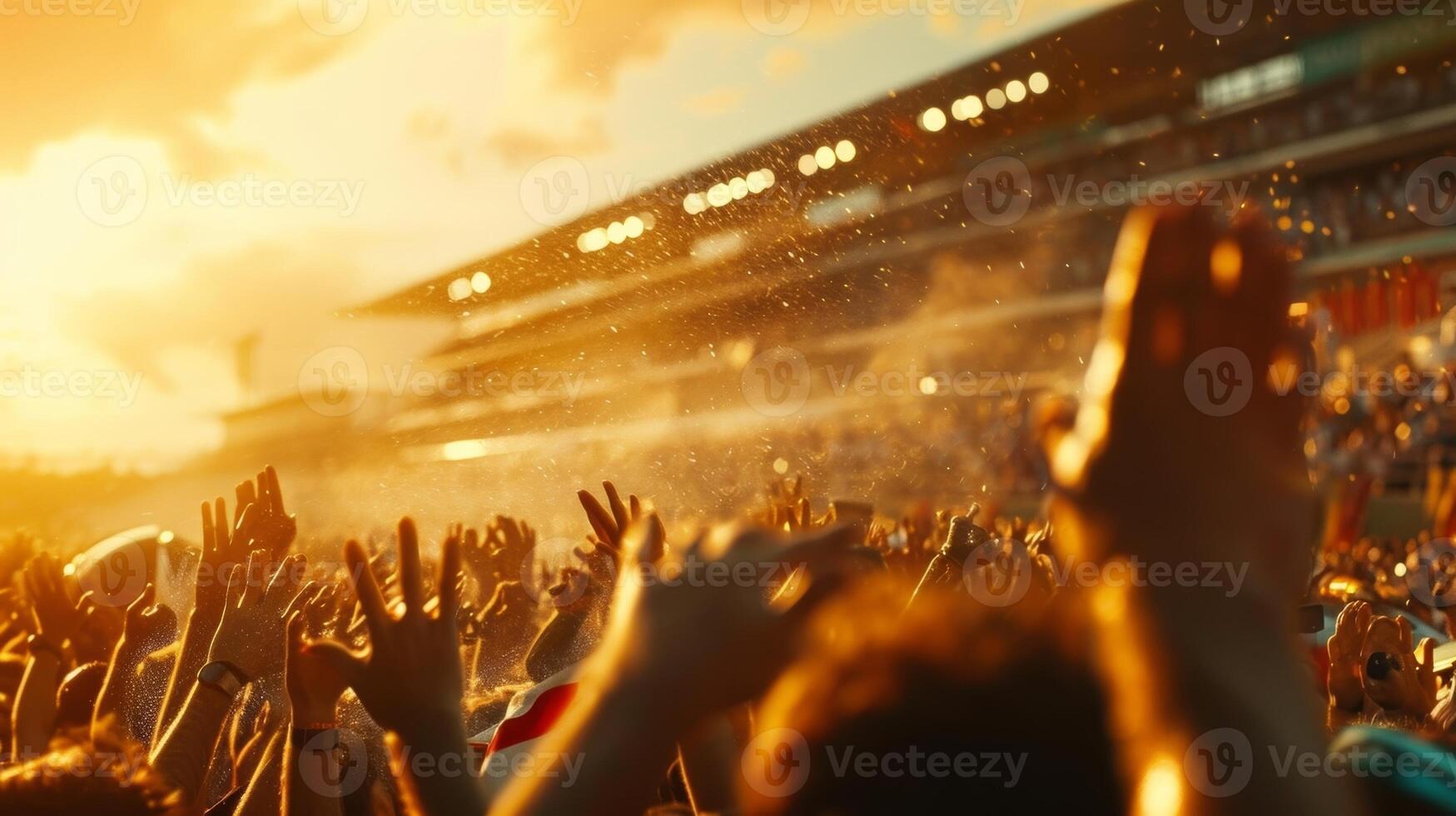 Closeup shots of the crowd capturing their nervous energy and frenzied cheers as the championship hangs in the balance photo