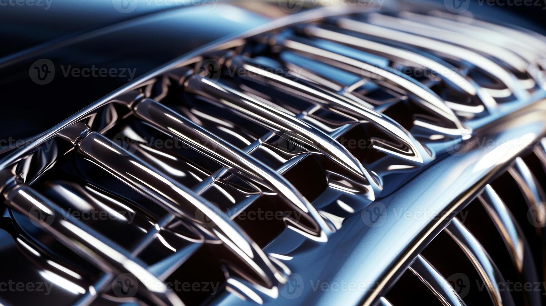 Closeup shots showcase the precise construction of the grille with each metal bar perfectly aligned and secured to create a seamless and polished appearance photo