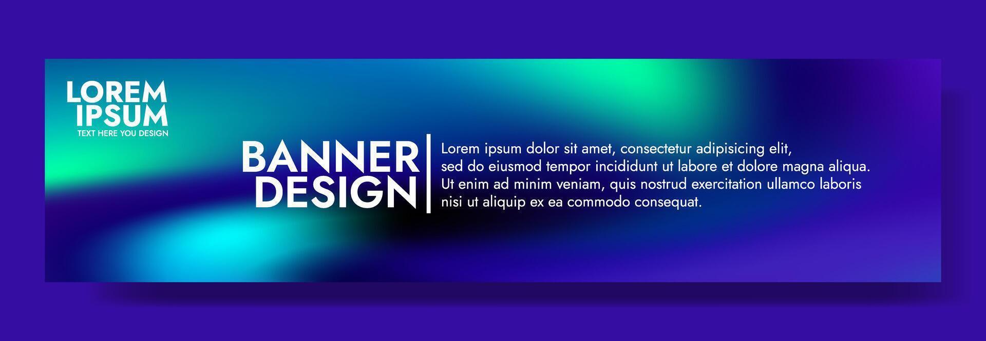 Neon Wave Banner Design vector