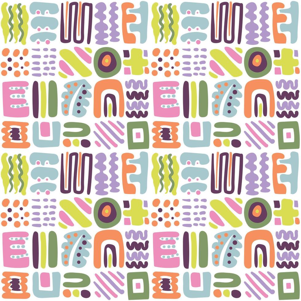 Colorful Abstract Seamless Pattern vector