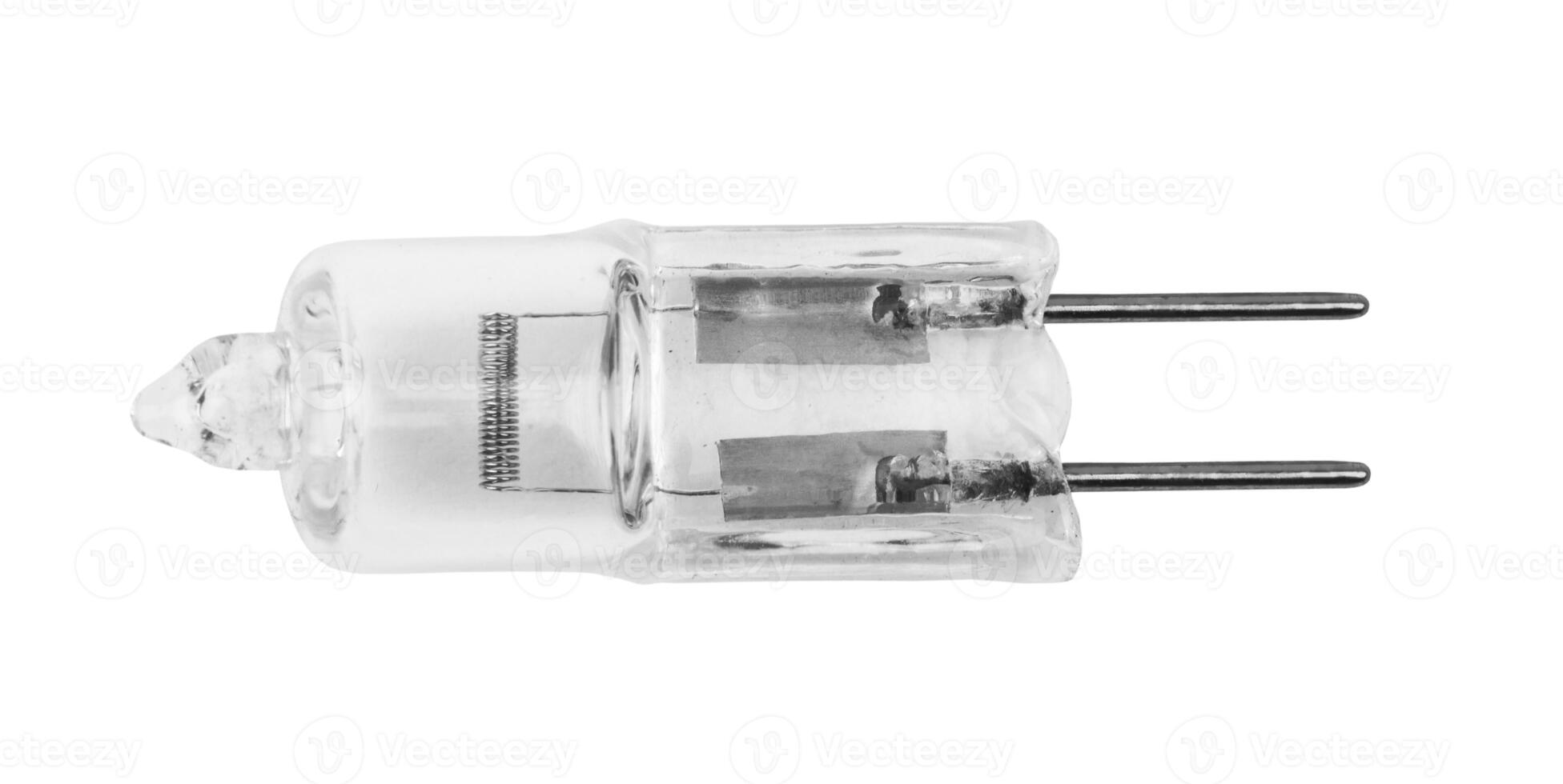 halogen lamp on white photo