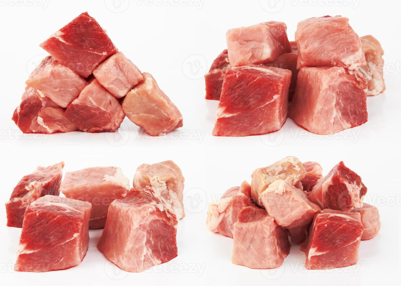 raw meat on white photo