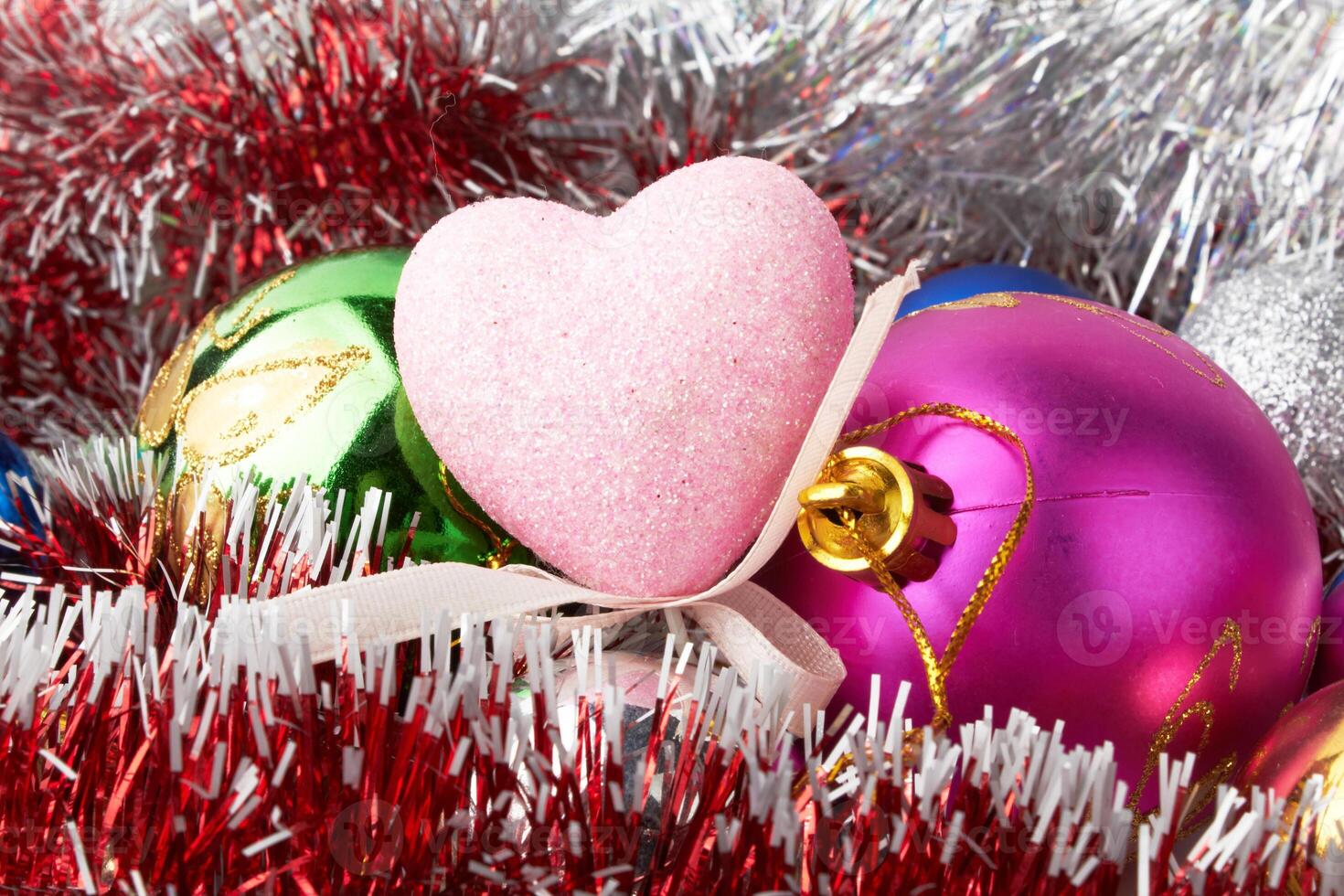 Christmas decorations as background photo