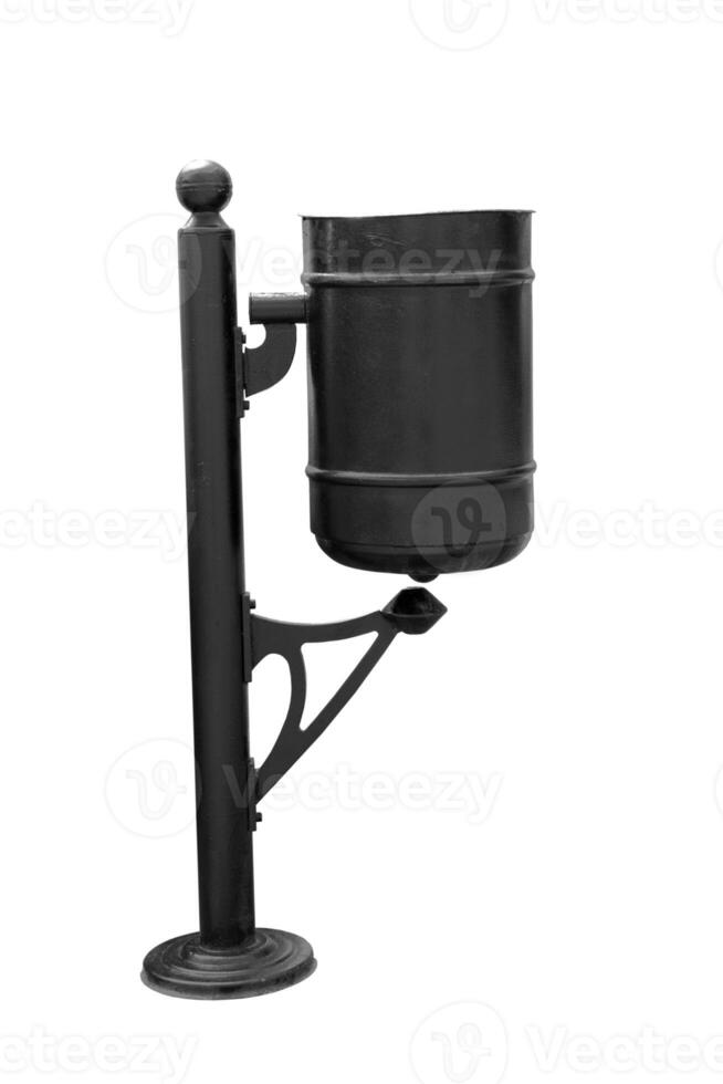 refuse bin on white photo