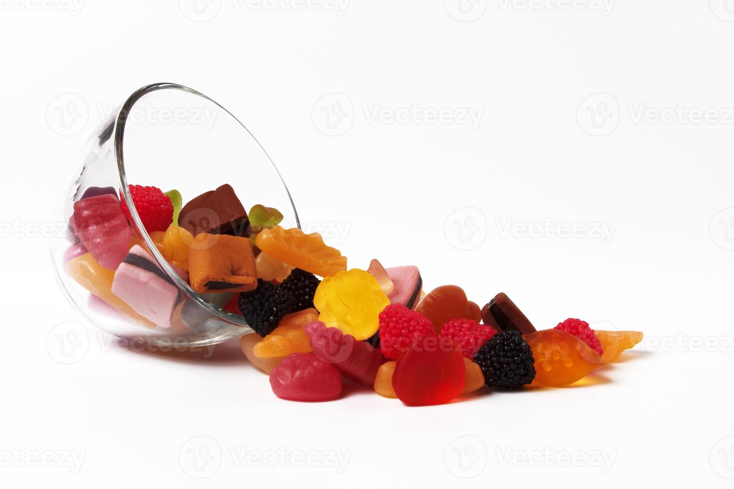 candies in glass photo