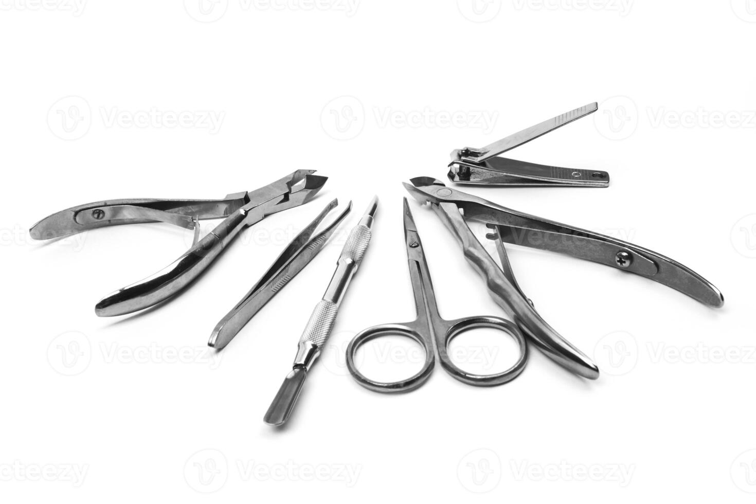 manicure set on white photo
