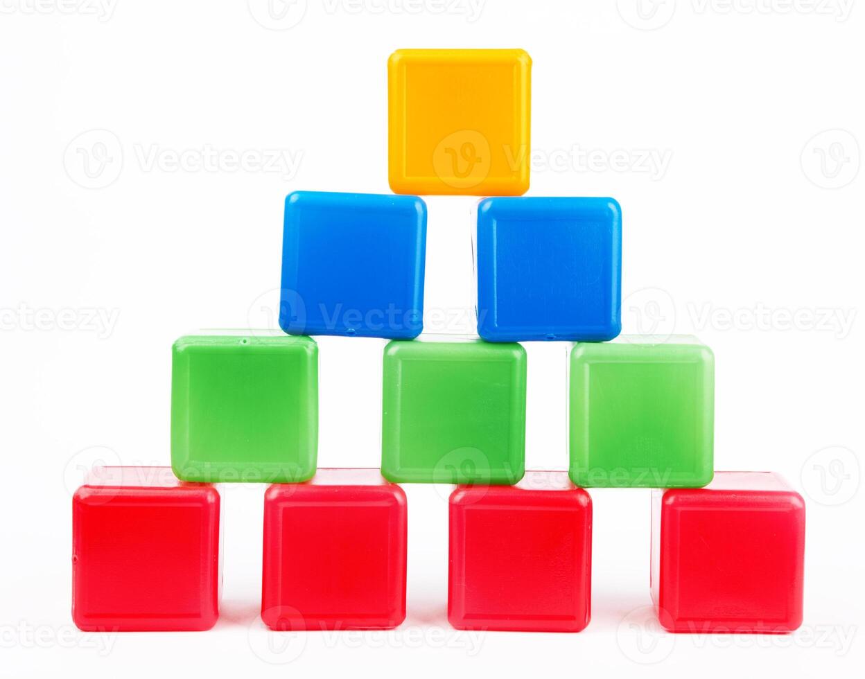Cubes on white photo