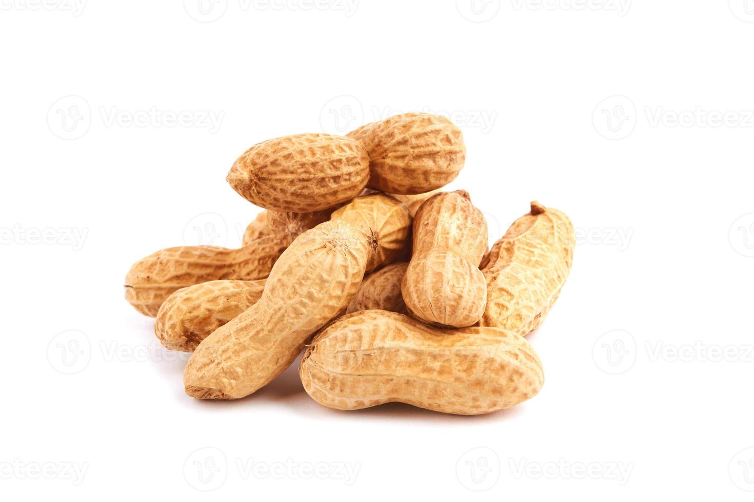 peanuts on white photo