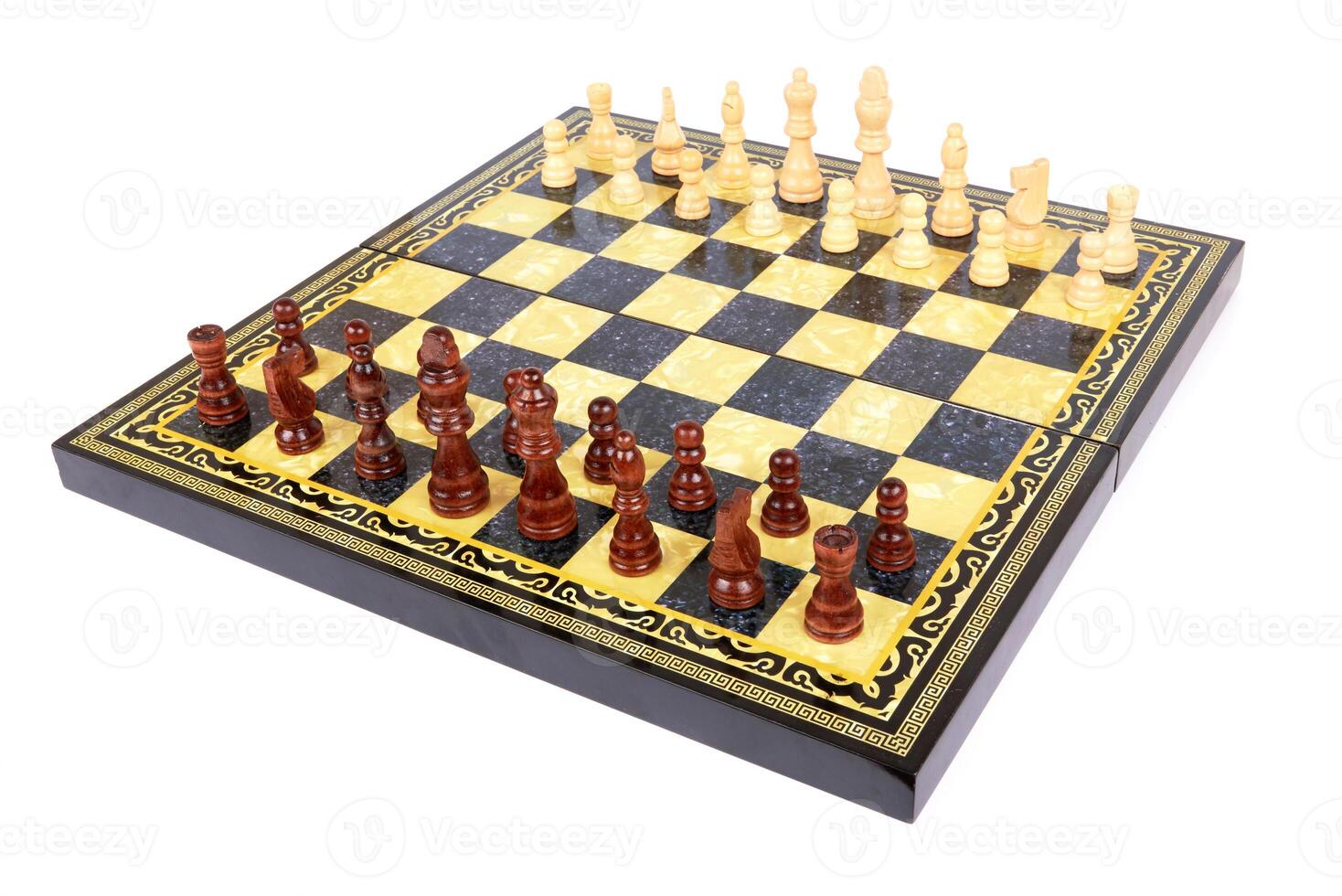 Chess on white photo