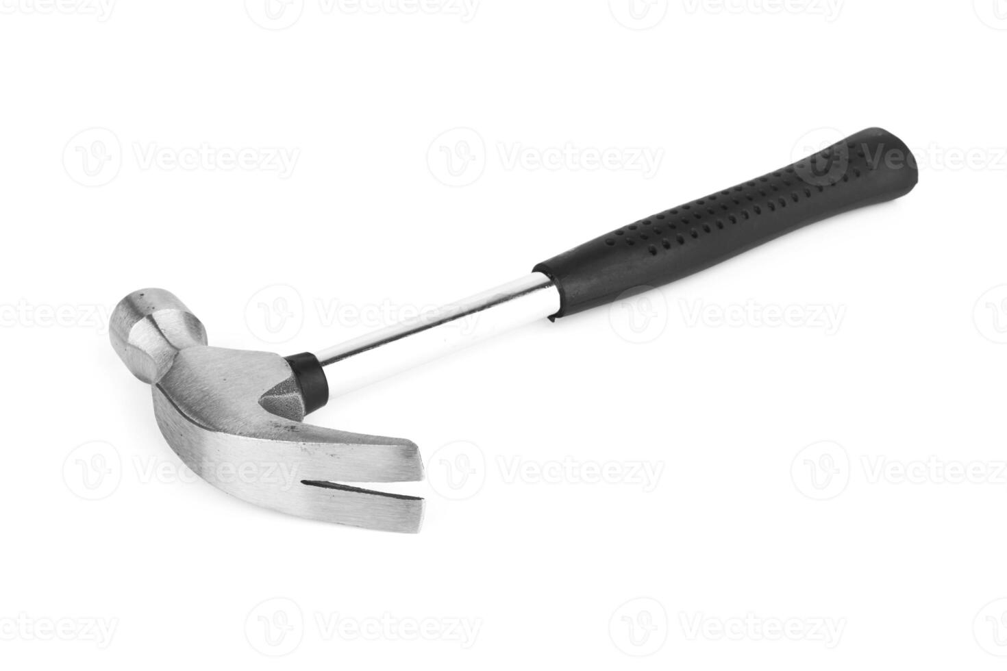 Iron hammer on white photo