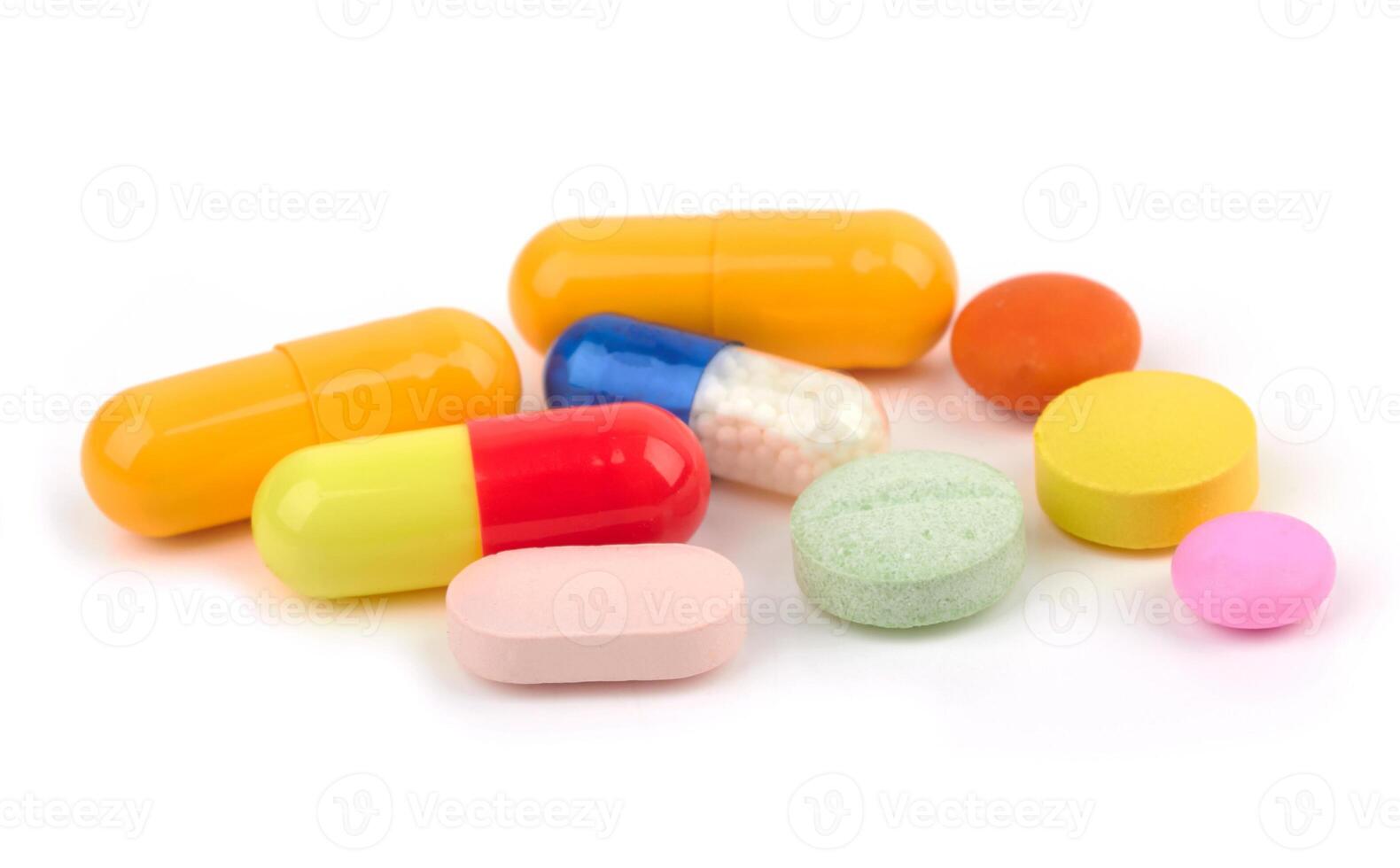 pills on white photo