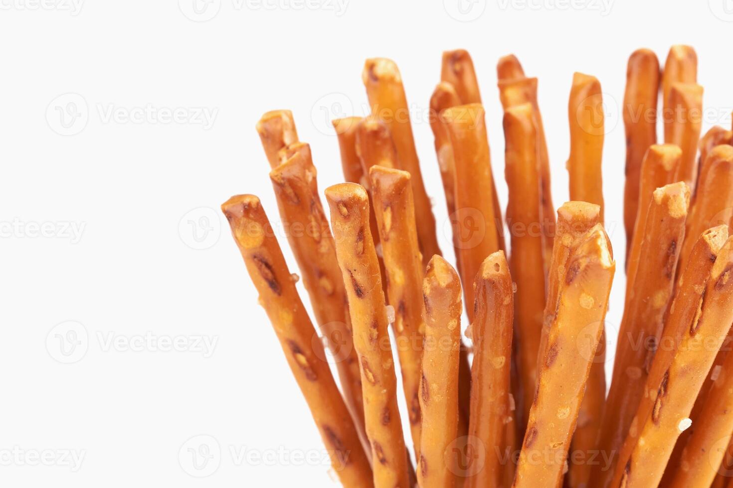 pretzel sticks on white photo