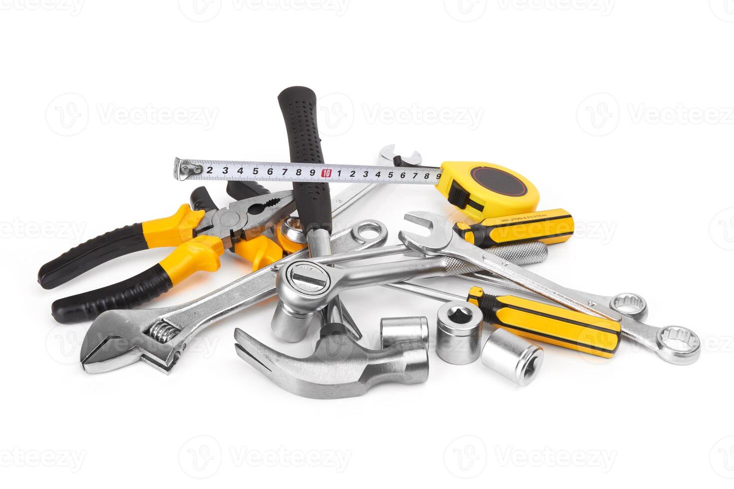 tools on white photo