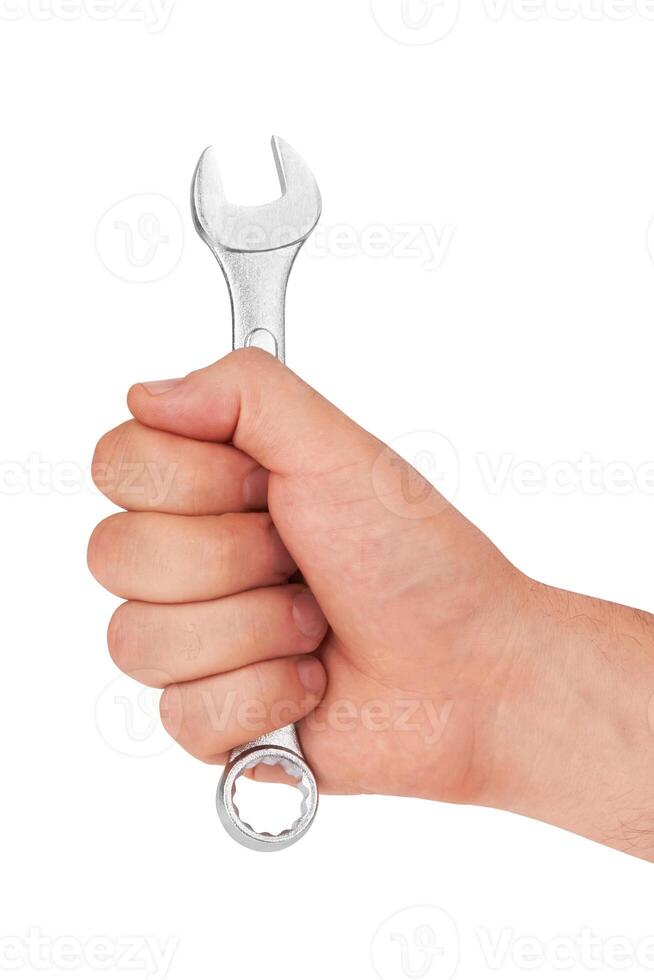 spanner on white photo