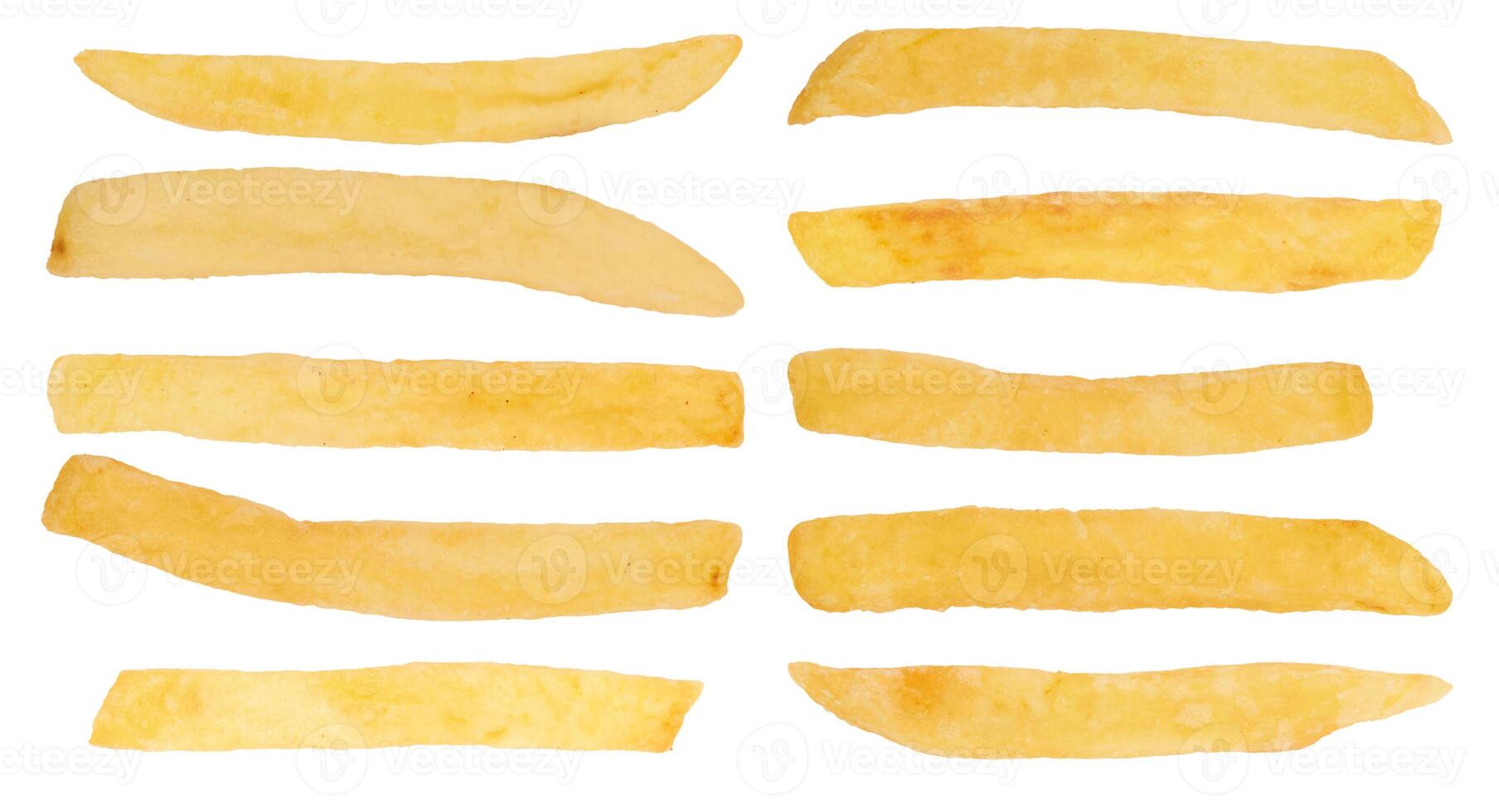 french fries on white photo
