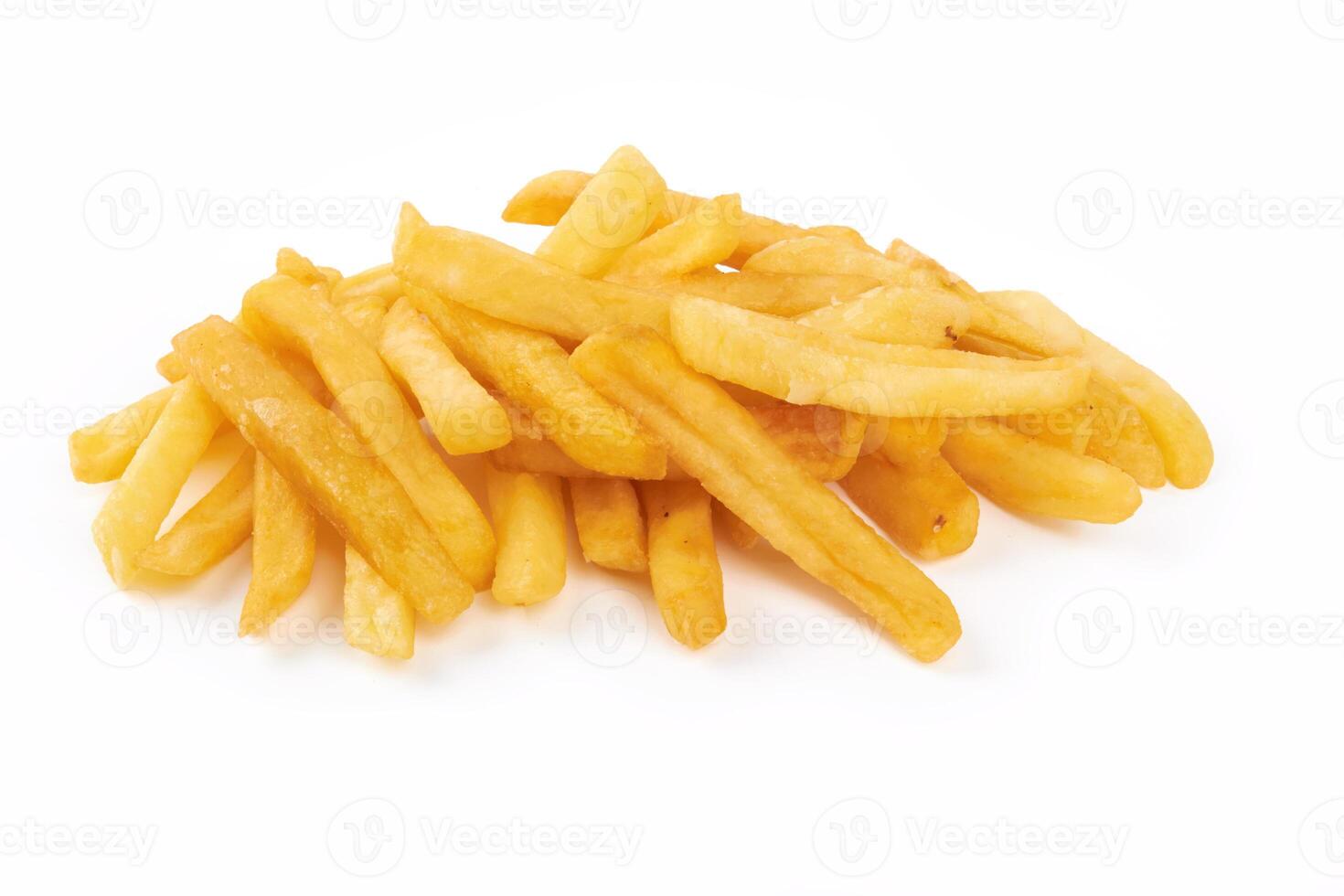 French fries on white photo