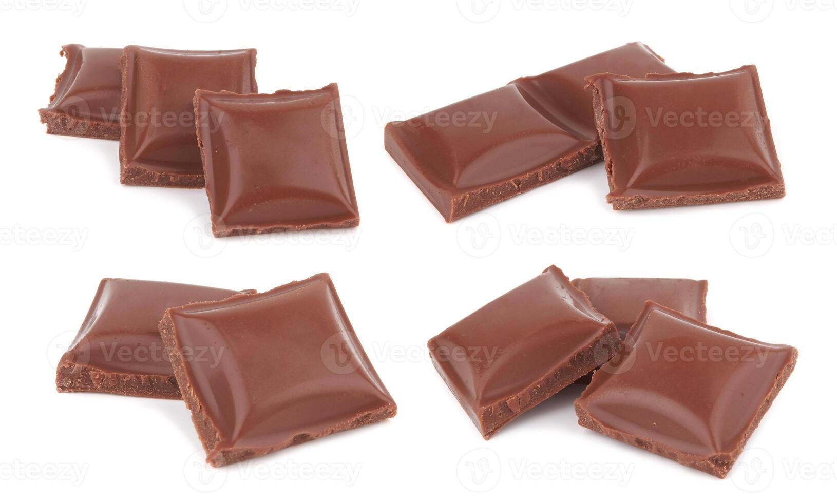 Chocolate on white photo