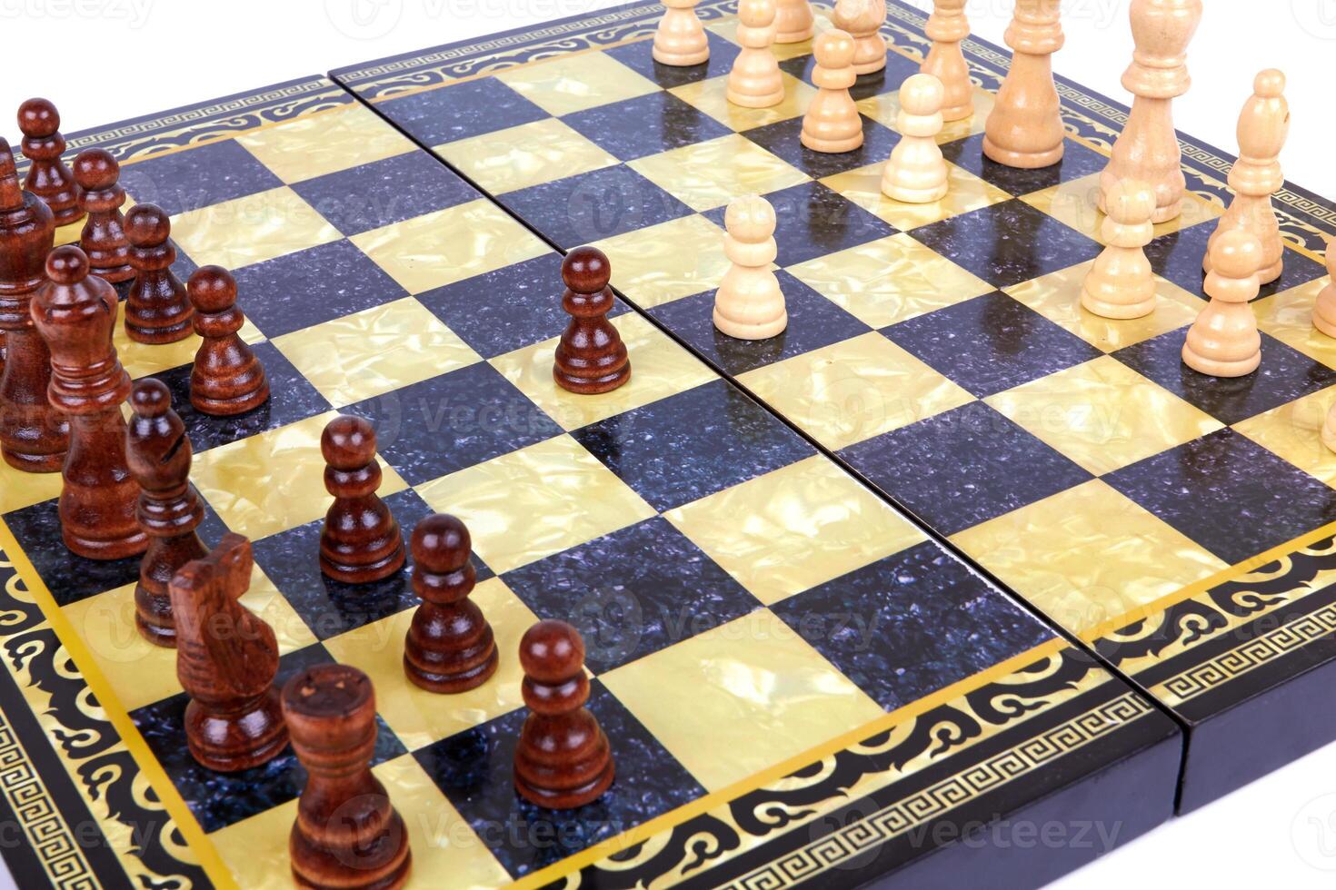 Chess board as background photo