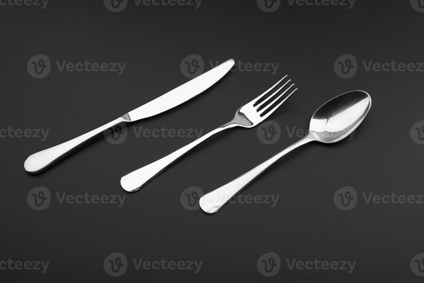 Fork knife and spoon photo