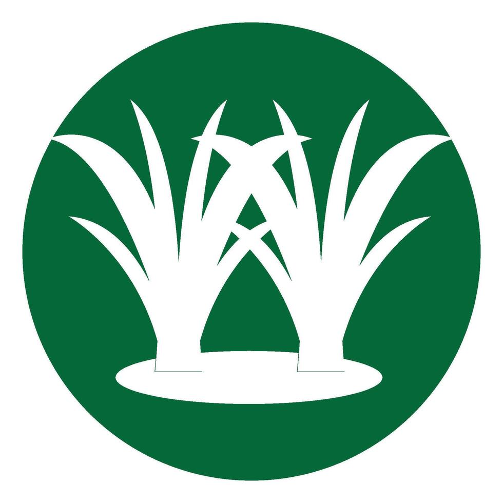 grass icon illustration vector