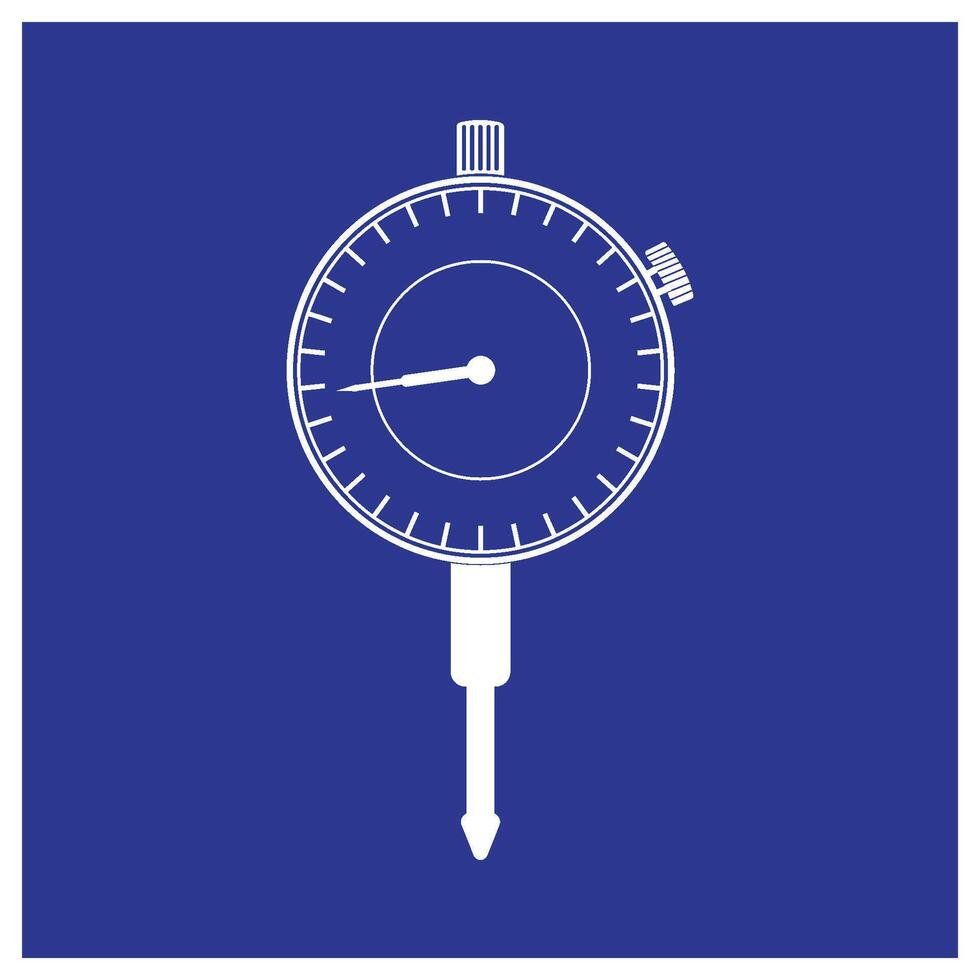 Dial indicator logo simple design vector