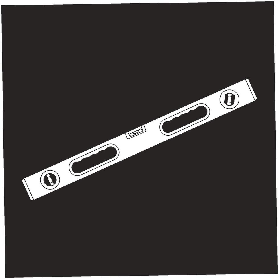 Construction level ruler design vector