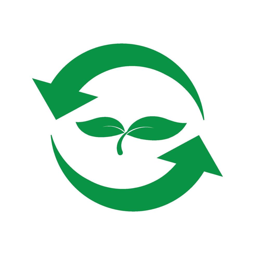 recycle icon logo design vector
