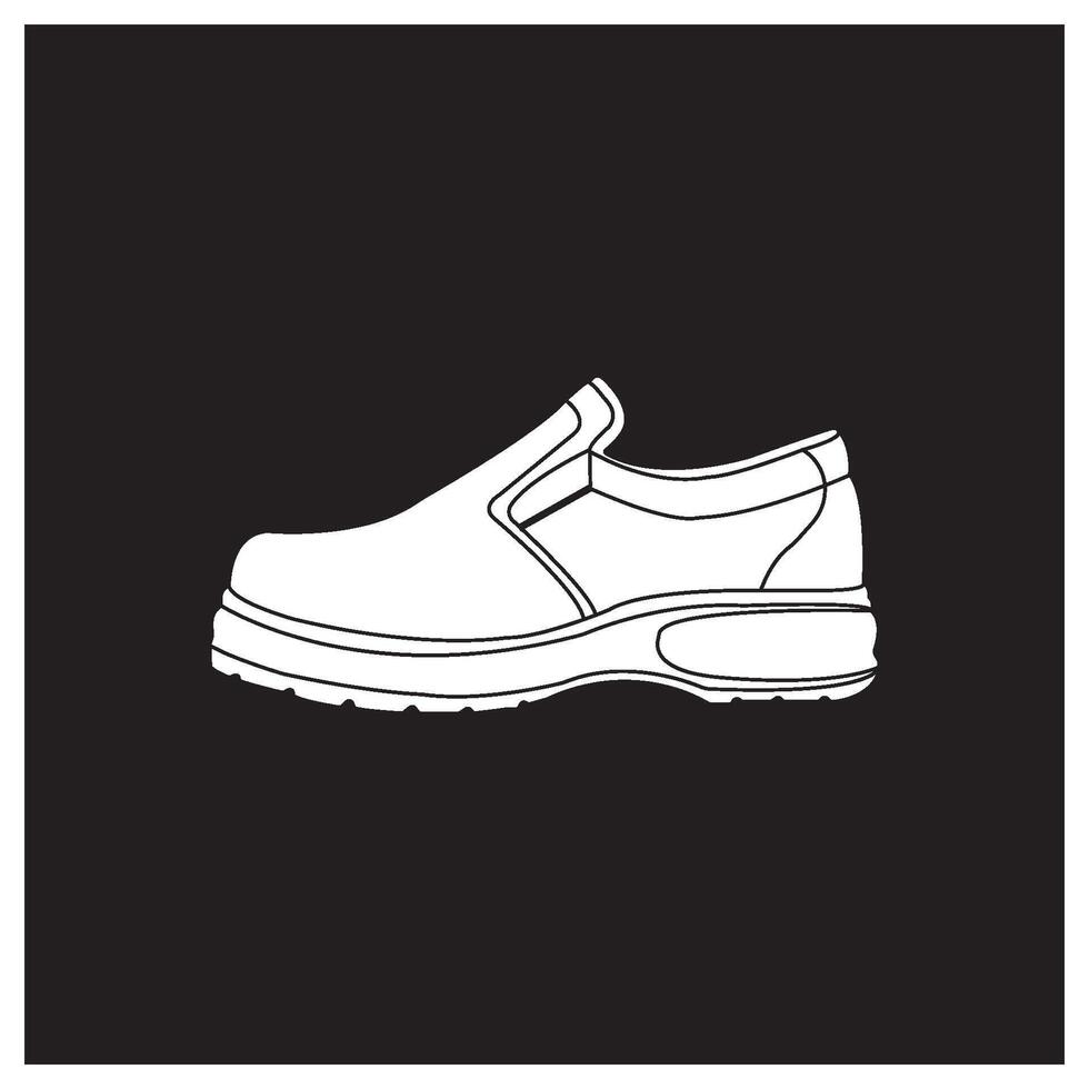 safety shoes logo design vector