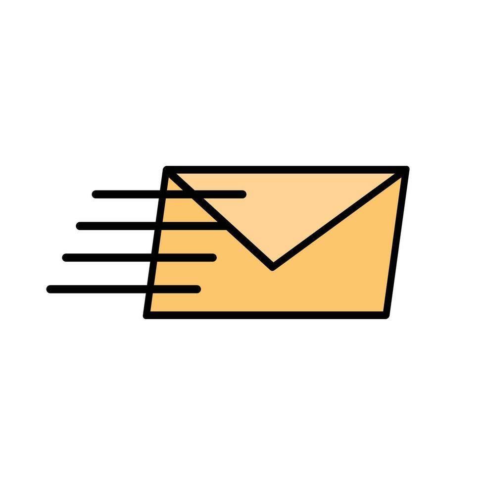 Mail icon illustration white background vector