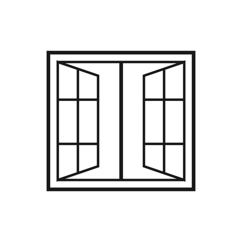 Window Icon Illustration Design Template vector