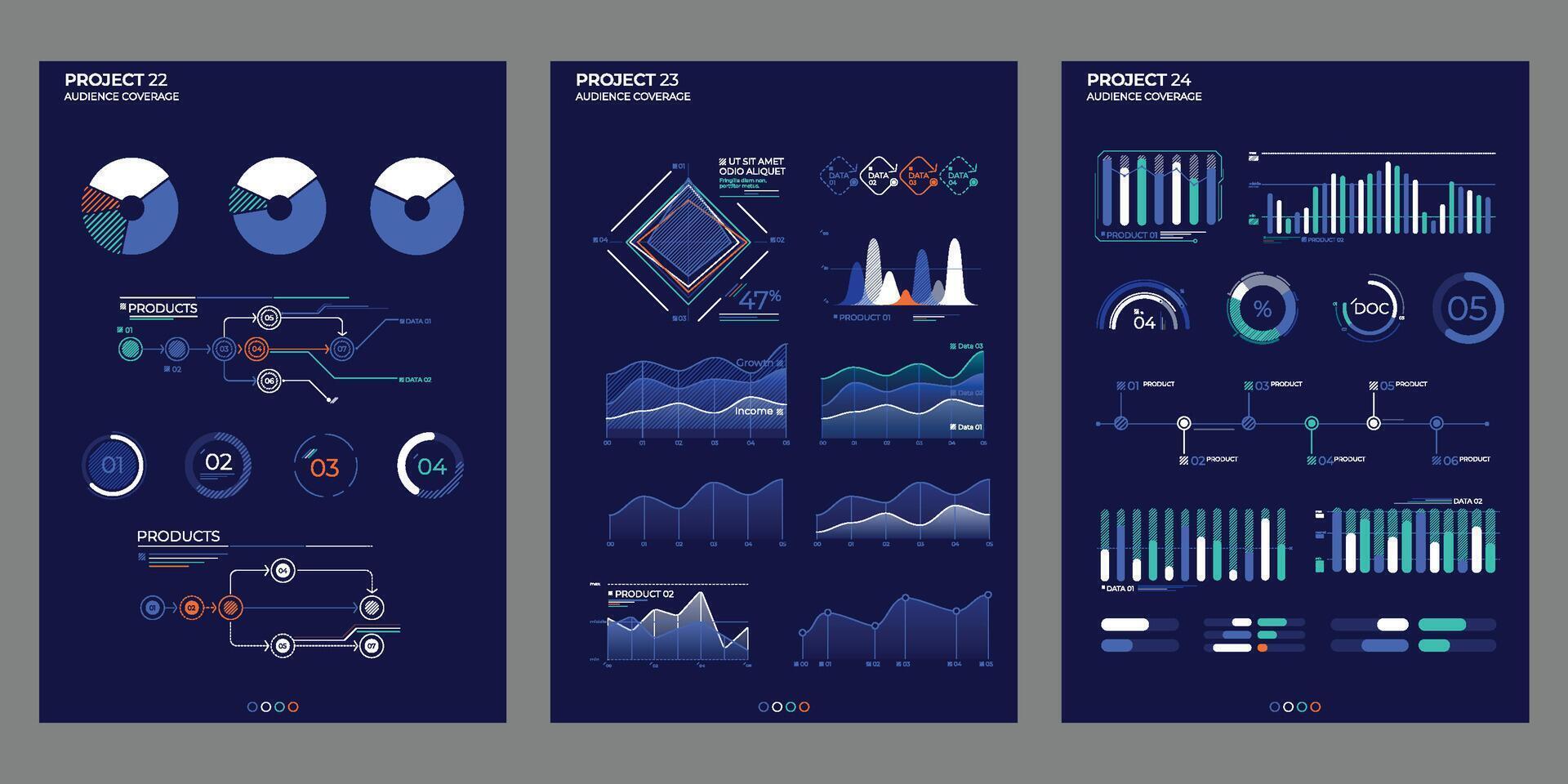 Finance elements commercial charts. Abstract illustration. vector