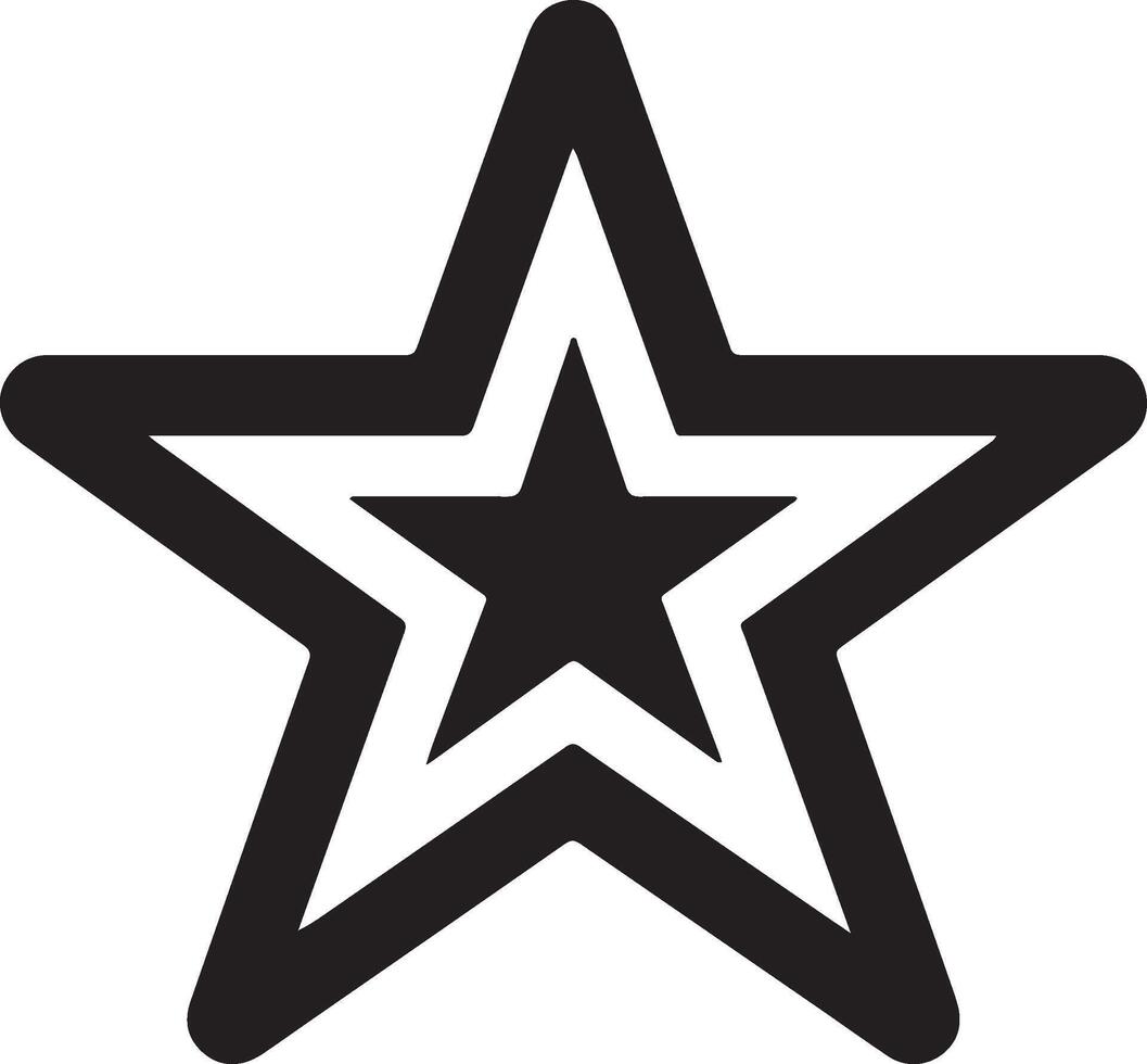 Detailed star shape for artistic applications vector