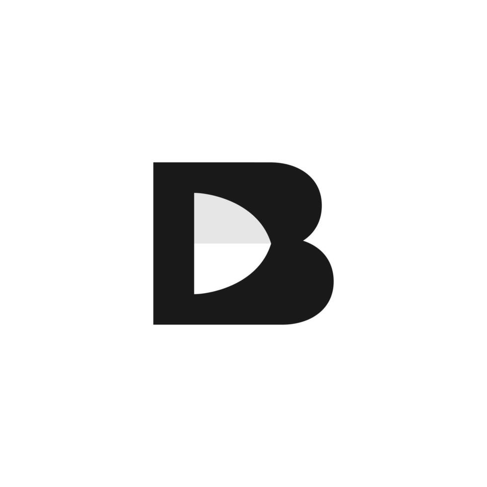 initial letter B and shield logo icon. security guard company vector
