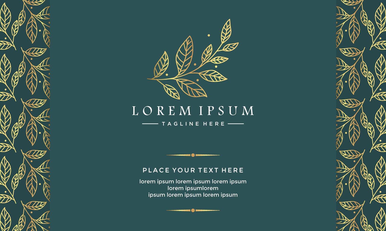 Floral pattern for invitation greeting card template vector
