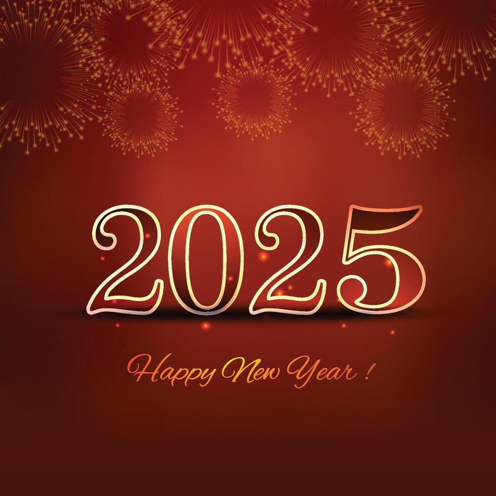 Beautiful 2024 new year event card background vector