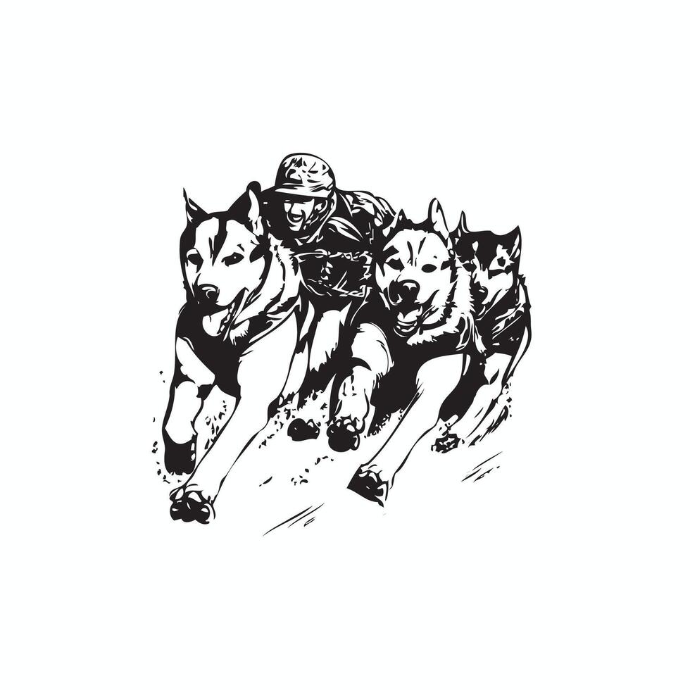 slab dog racing , dog racing vector