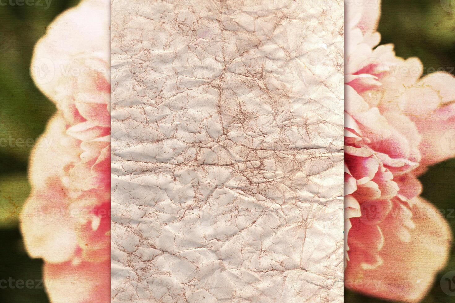 Vintage flower paper background photo