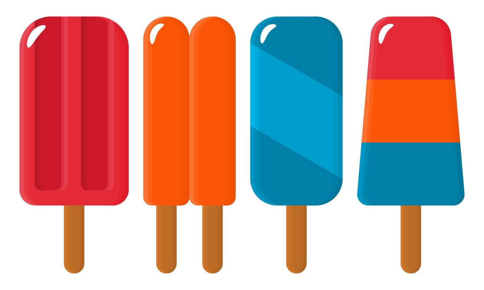 Pops of different colors on sticks vector